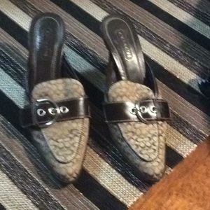Coach logo mules